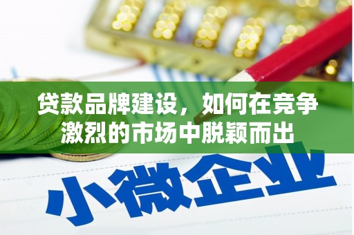 台南贷款品牌建设，如何在竞争激烈的市场中脱颖而出