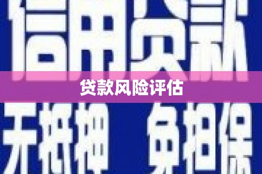 果洛贷款风险评估