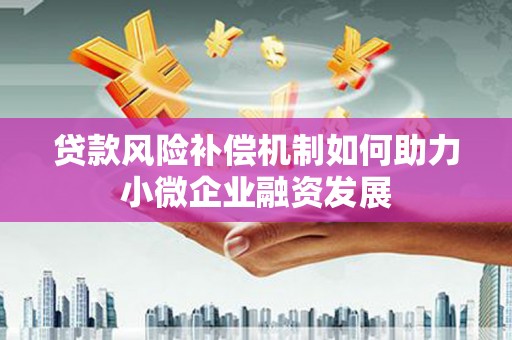 全南贷款风险补偿机制如何助力小微企业融资发展