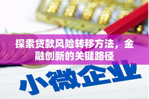 屏山探索贷款风险转移方法，金融创新的关键路径