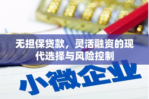 浦东无担保贷款，灵活融资的现代选择与风险控制