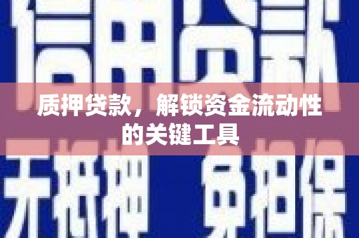 新乡质押贷款，解锁资金流动性的关键工具