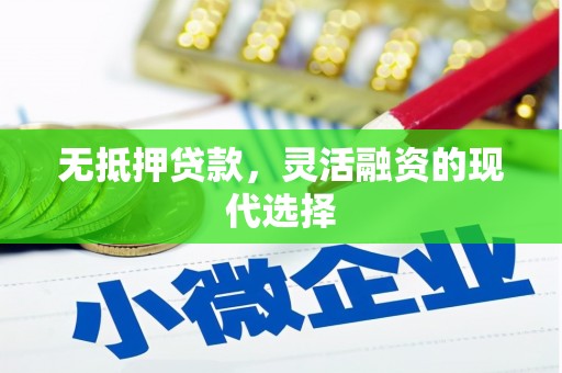 台东无抵押贷款，灵活融资的现代选择