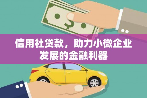 西青信用社贷款，助力小微企业发展的金融利器