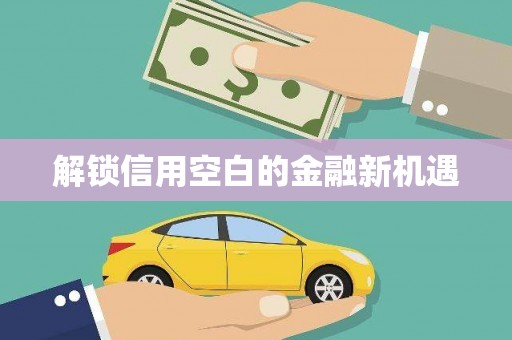 洮南解锁信用空白的金融新机遇