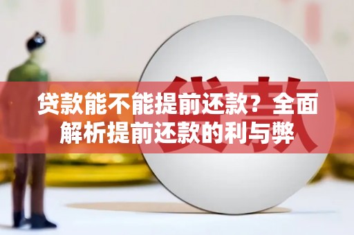 平顶山贷款能不能提前还款？全面解析提前还款的利与弊